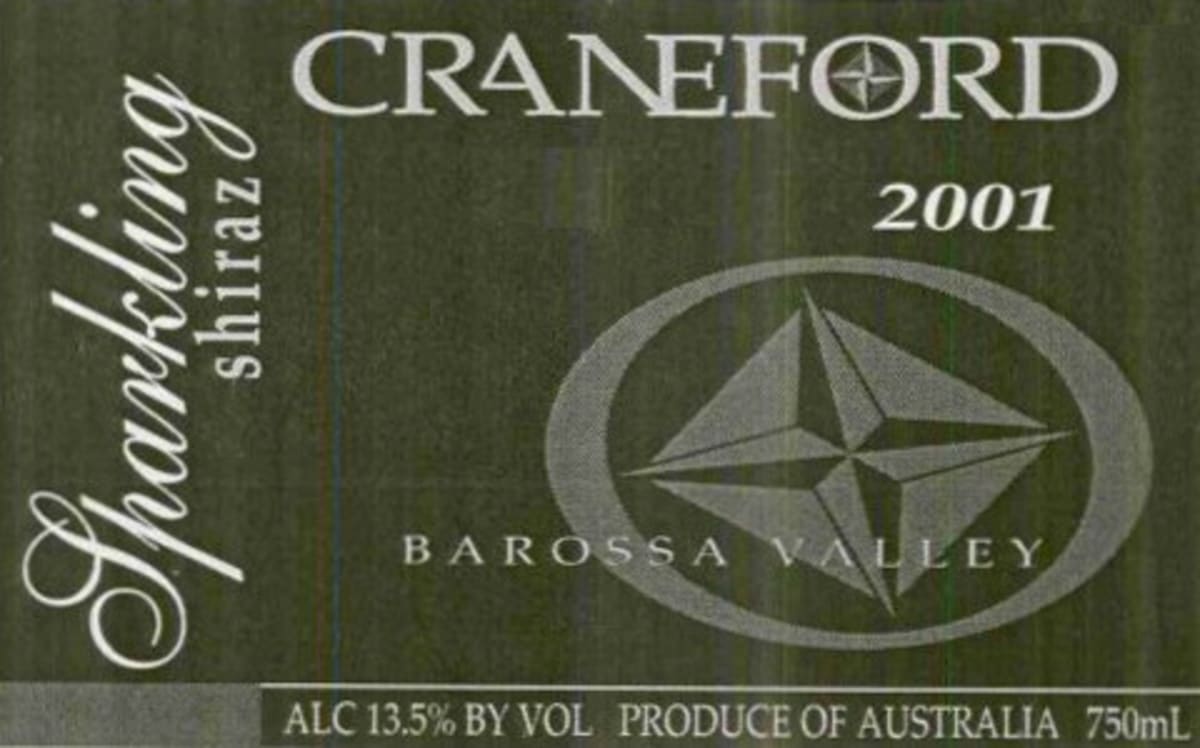Craneford Sparkling Shiraz 2001 Front Label