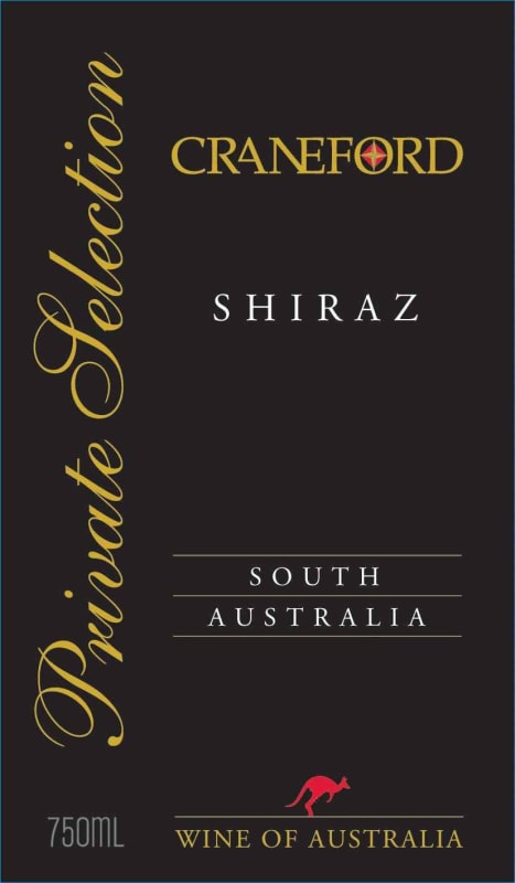 Craneford Private Selection Shiraz 2010 Front Label