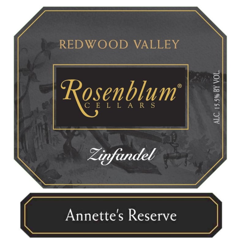 Rosenblum Cellars Annette's Reserve Zinfandel 2005 Front Label