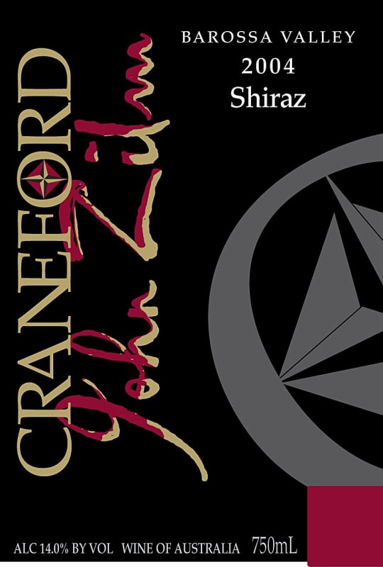 Craneford John Zilm Shiraz 2004 Front Label