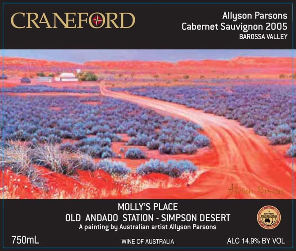 Craneford Allyson Parsons Cabernet Sauvignon 2005 Front Label