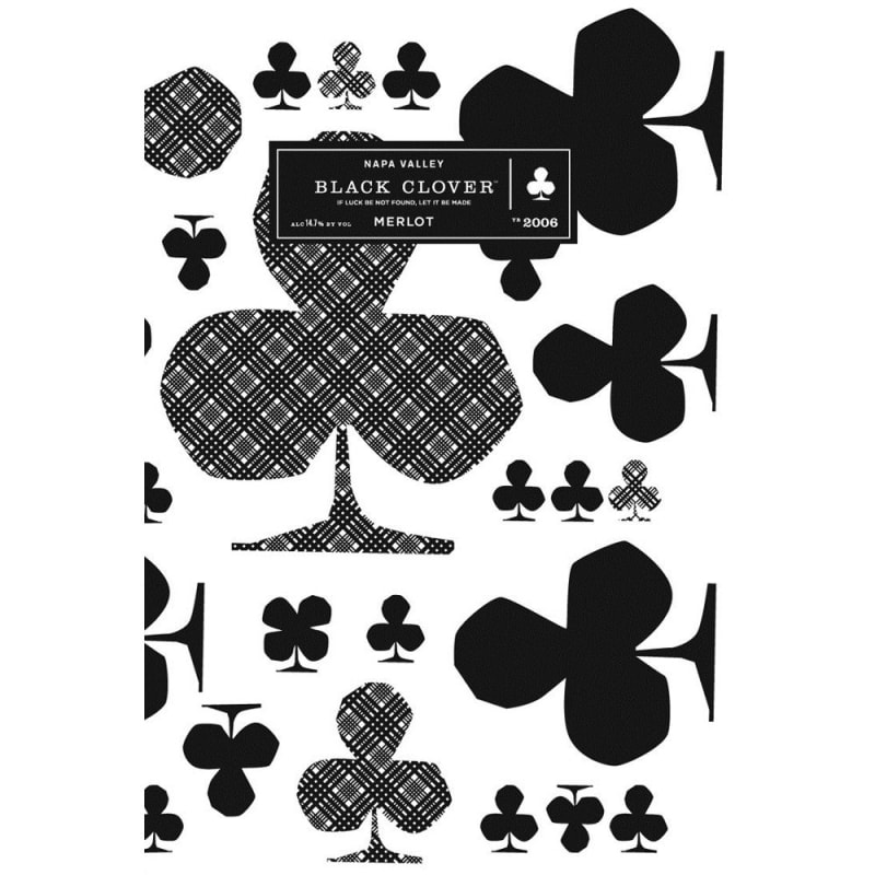 JAQK Cellars Black Clover Napa Merlot 2006 Front Label