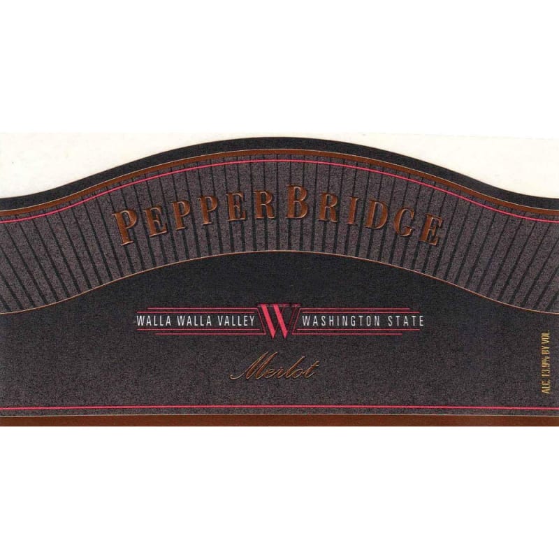 Pepper Bridge Winery Merlot 2006 Front Label