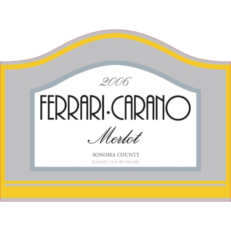 Ferrari-Carano Merlot 2006 Front Label