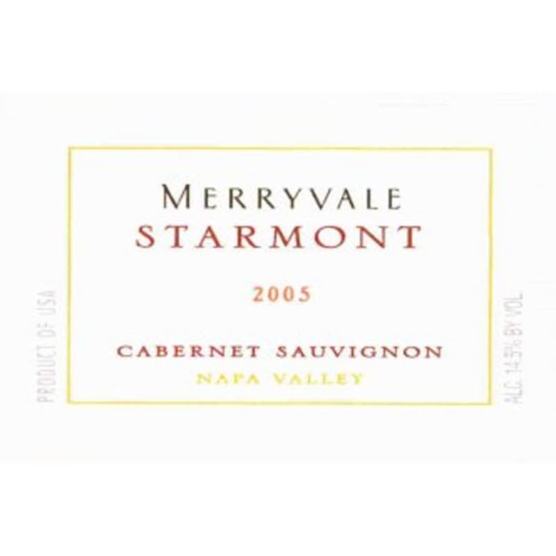 Starmont Cabernet Sauvignon 2005 Front Label