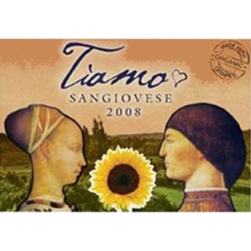 Tiamo Sangiovese 2008 Front Label