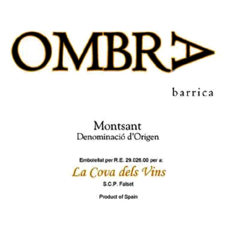 Cova dels Vins Ombra 2006 Front Label