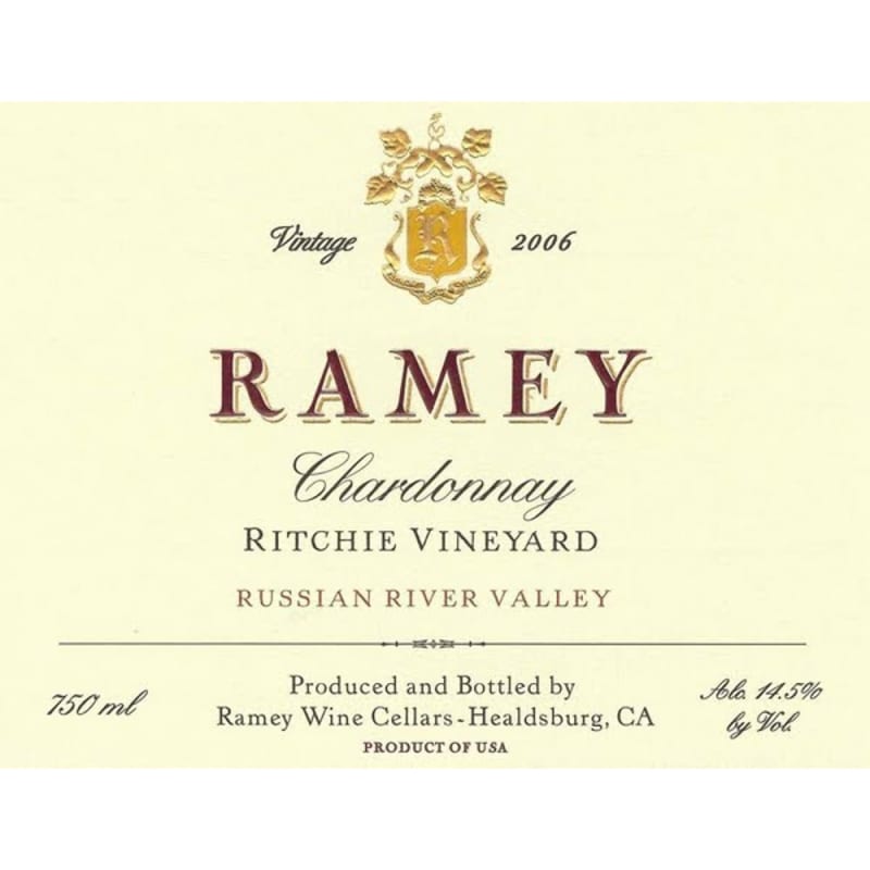 Ramey Ritchie Vineyard Chardonnay 2006 Front Label