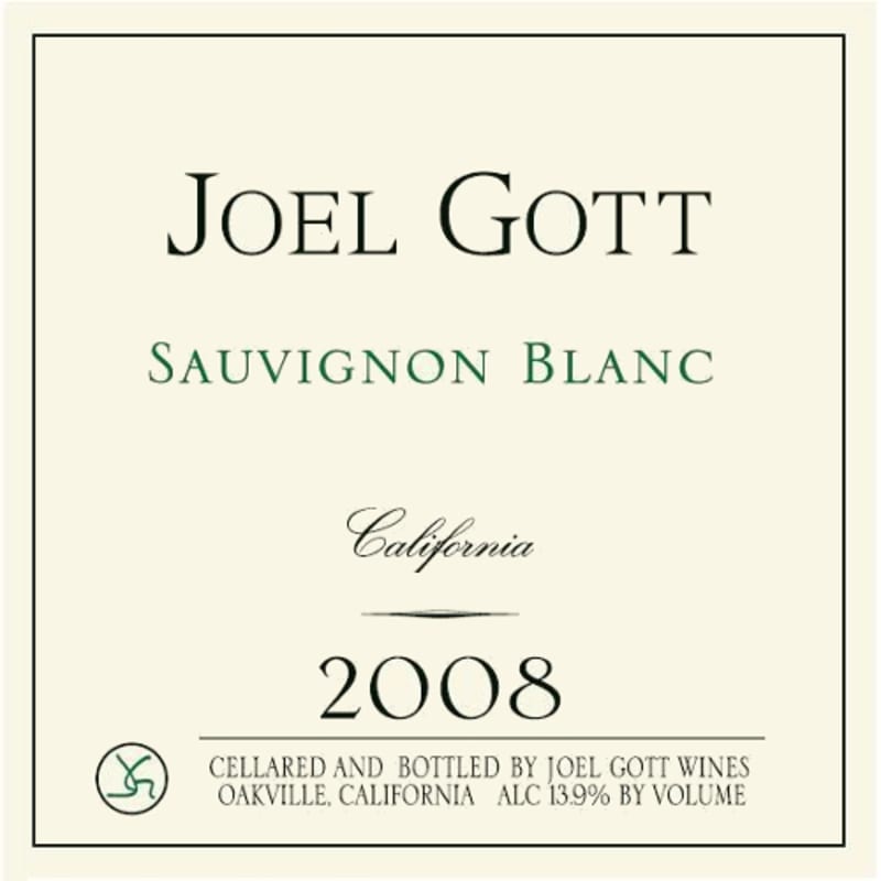 Joel Gott California Sauvignon Blanc 2008 Front Label