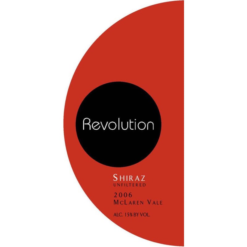Revolution McLaren Vale Shiraz 2006 Front Label