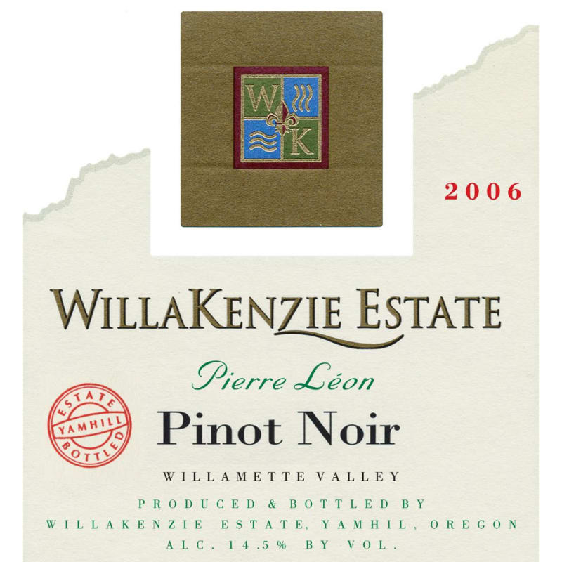 WillaKenzie Estate Pierre Leon Pinot Noir 2006 Front Label