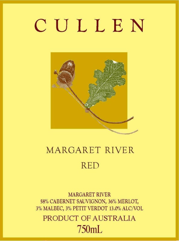 Cullen Red 2009 Front Label