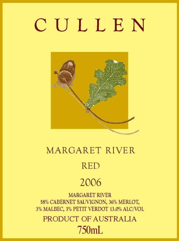 Cullen Red 2006 Front Label