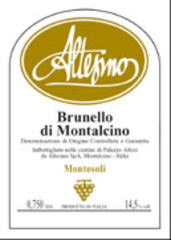 Altesino Montosoli Brunello di Montalcino 2004 Front Label