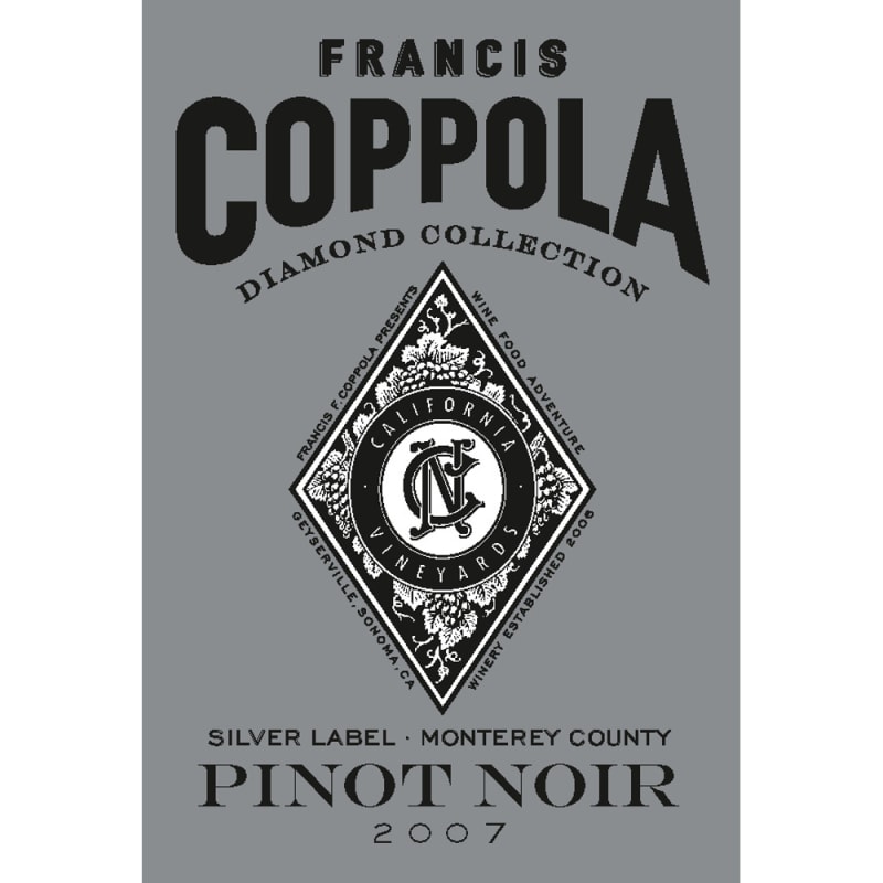 Francis Ford Coppola Diamond Collection Pinot Noir 2007 Front Label