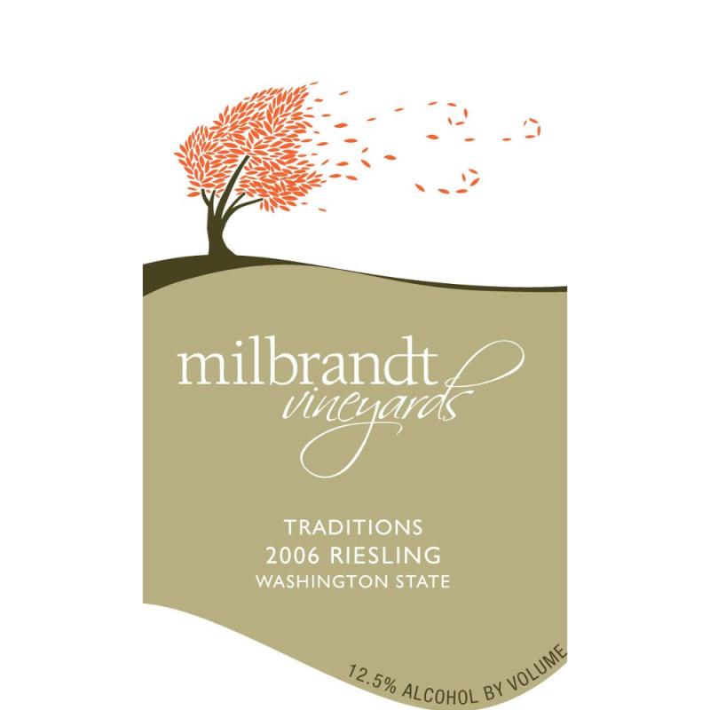 Milbrandt Traditions Riesling 2006 Front Label