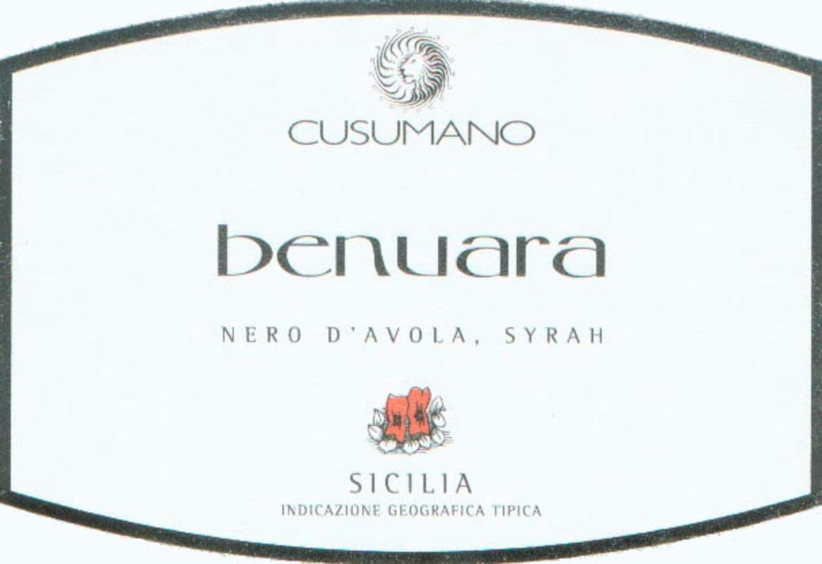 Cusumano Benuara 2009 Front Label