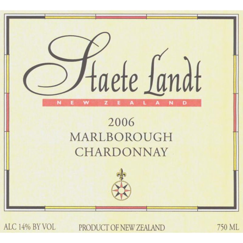 Staete Landt Chardonnay 2006 Front Label