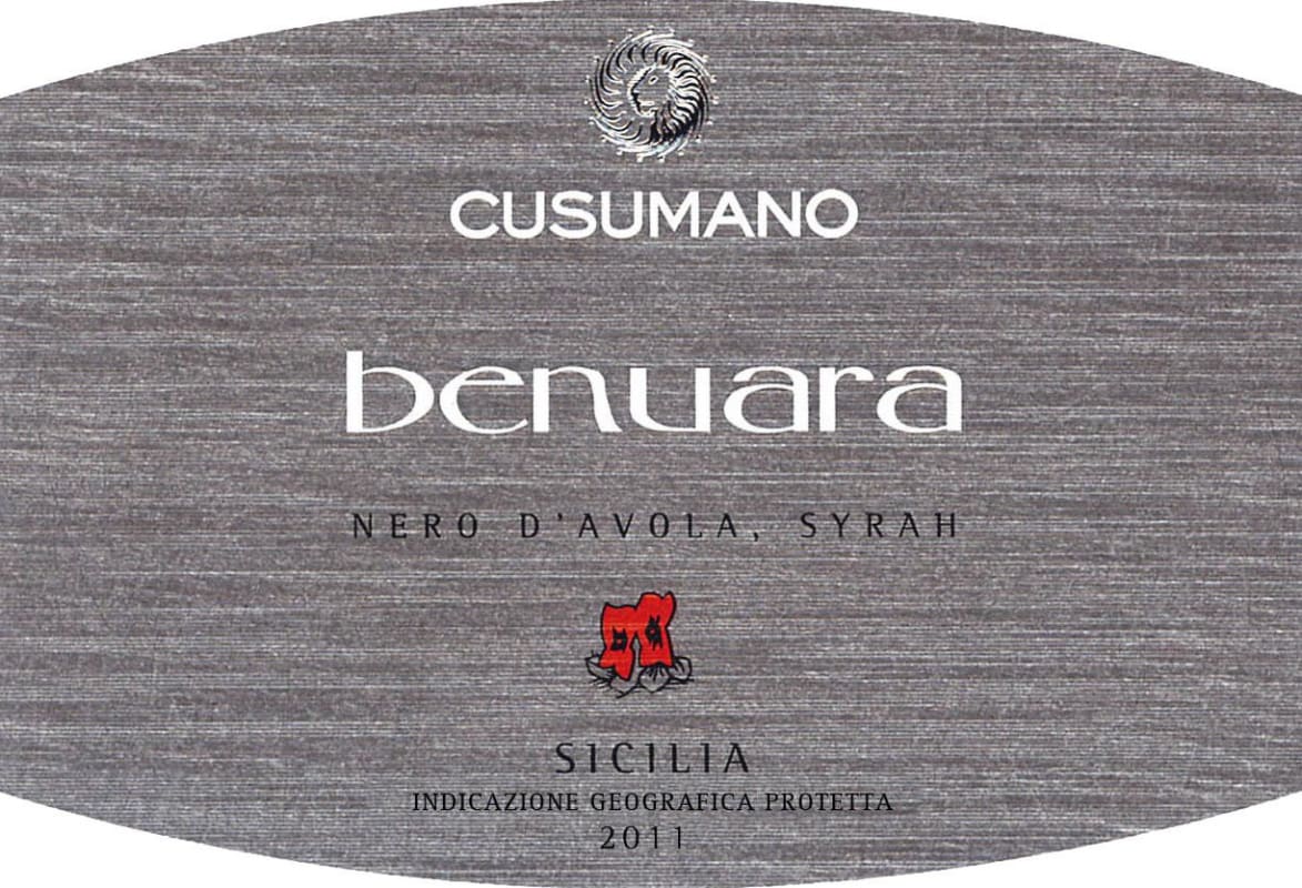 Cusumano Benuara 2011 Front Label
