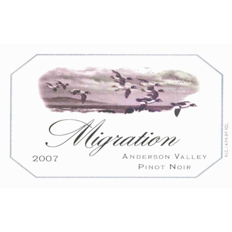 Migration Pinot Noir 2007 Front Label