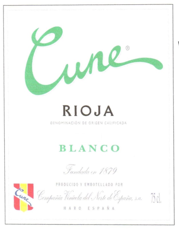 CVNE Rioja Blanco 2014 Front Label