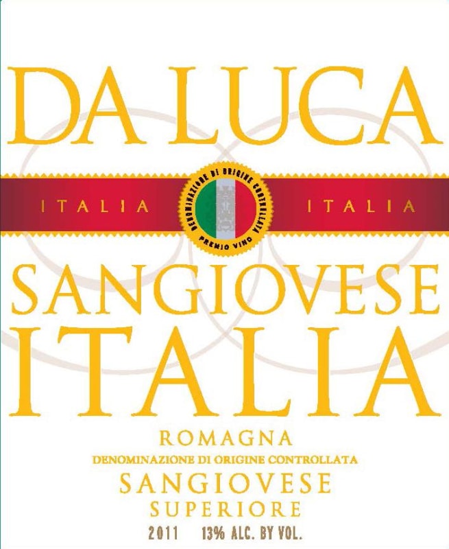 Da Luca Sangiovese di Romagna Superiore 2011 Front Label