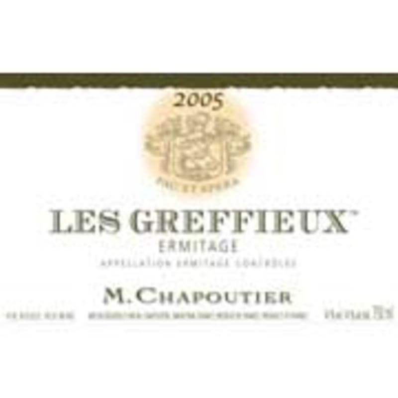 M. Chapoutier Ermitage Les Greffieux 2005 Front Label