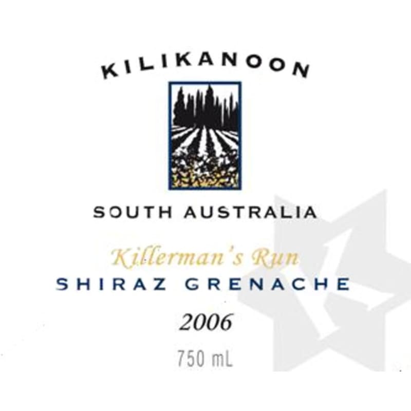 Kilikanoon Killerman's Run Shiraz/Grenache 2006 Front Label