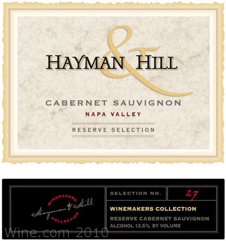 Hayman & Hill Napa Valley Cabernet Sauvignon 2007 Front Label