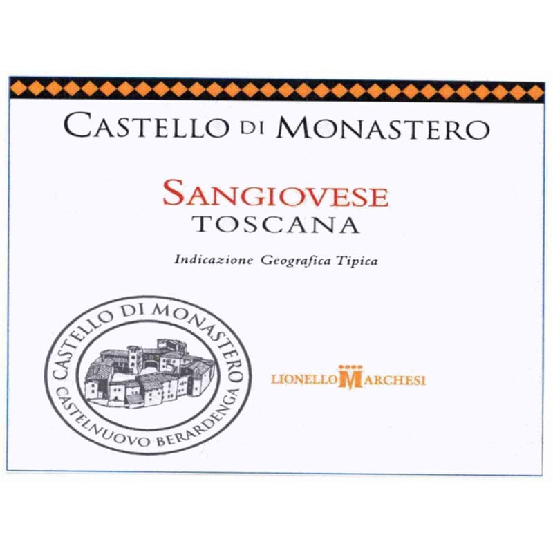 Castello di Monastero Sangiovese 2006 Front Label