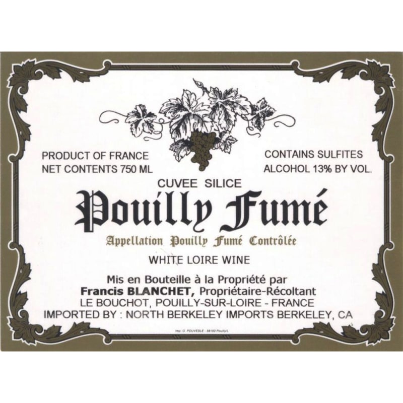 Domaine Francis Blanchet Pouilly Fume Cuvee Silice 2007 Front Label
