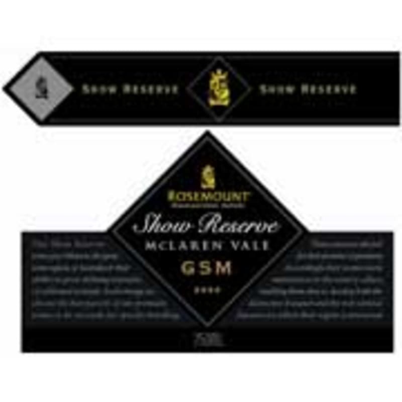 Rosemount Grenache-Syrah-Mouvedre G.S.M. 2005 Front Label
