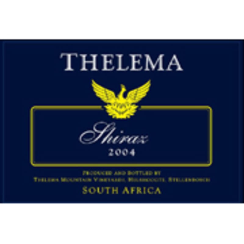 Thelema Shiraz 2004 Front Label