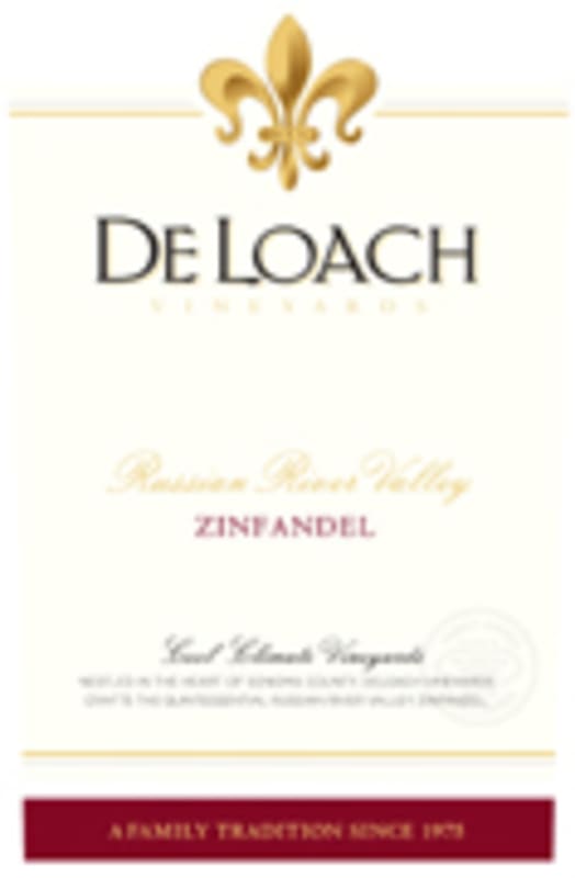 DeLoach Russian River Zinfandel 2007 Front Label