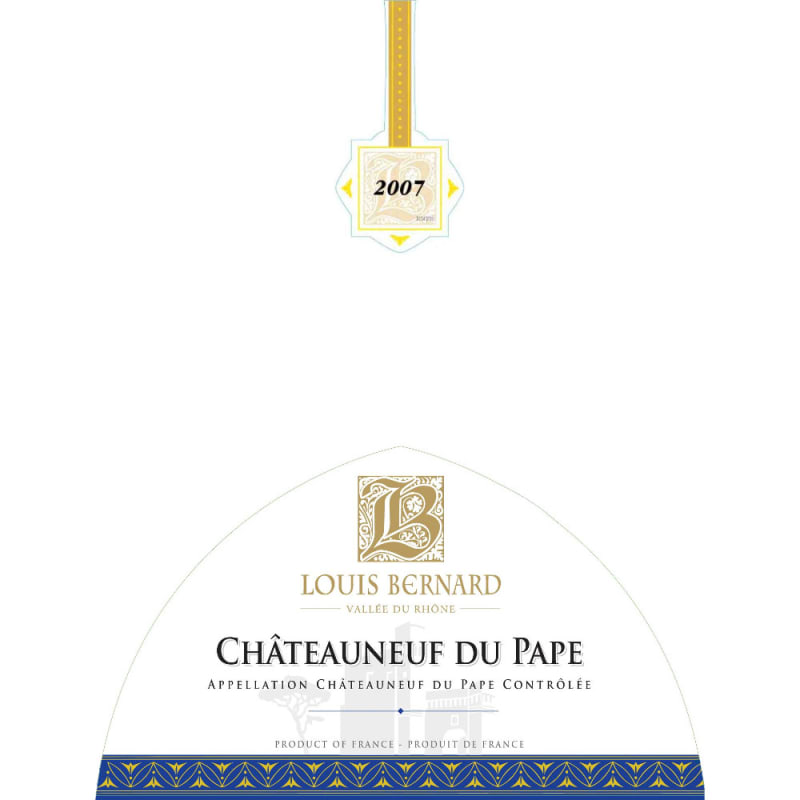 Louis Bernard Chateauneuf-du-Pape 2007 Front Label