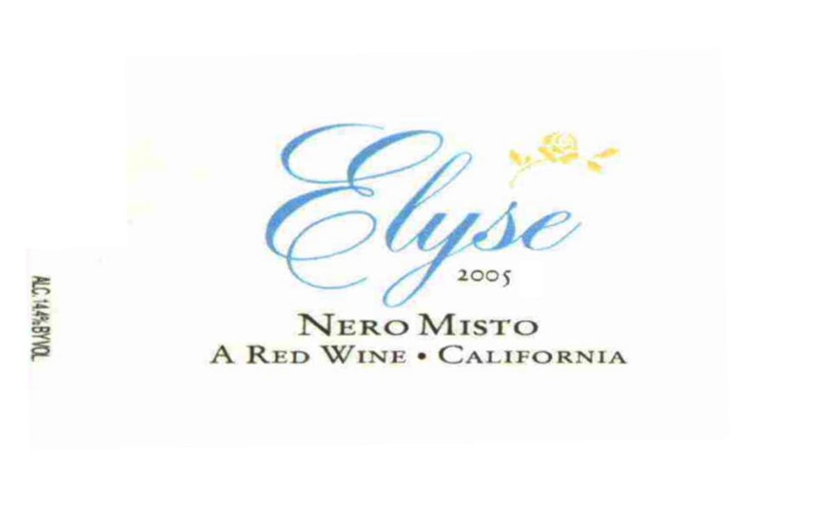 Elyse Nero Misto 2005 Front Label