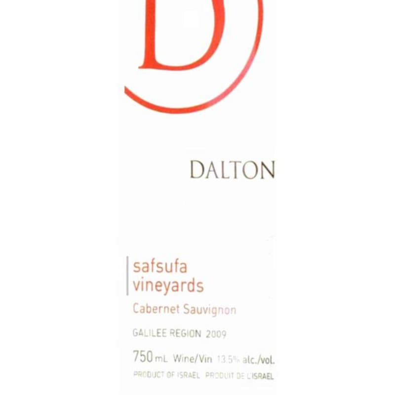 Dalton Safsufa Vineyards Cabernet Sauvignon 2009 Front Label