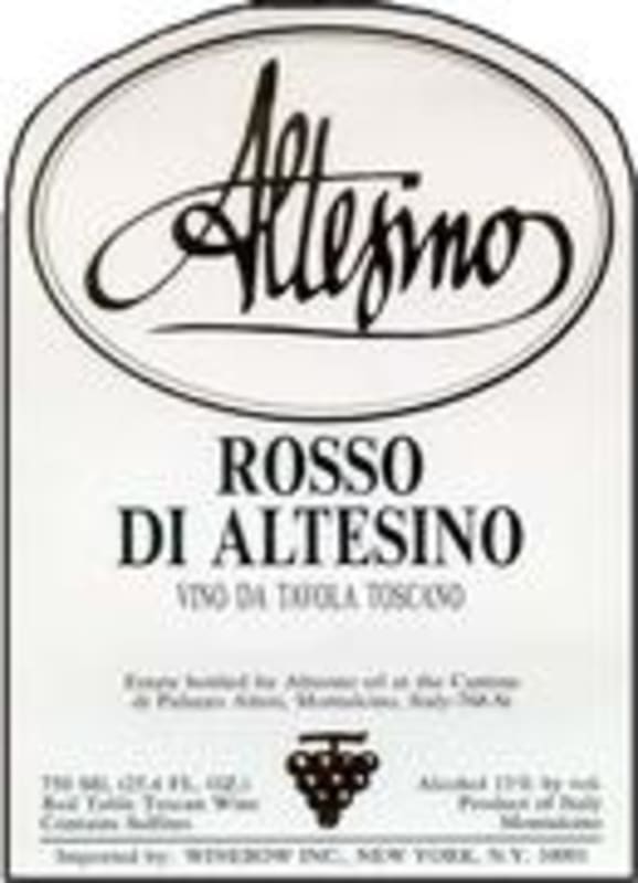 Altesino Rosso di Altesino Toscana 1998 Front Label