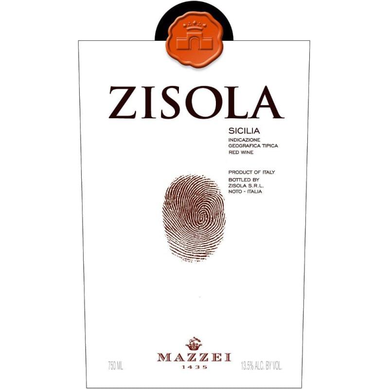 Zisola Sicilia Nero d'Avola 2006 Front Label
