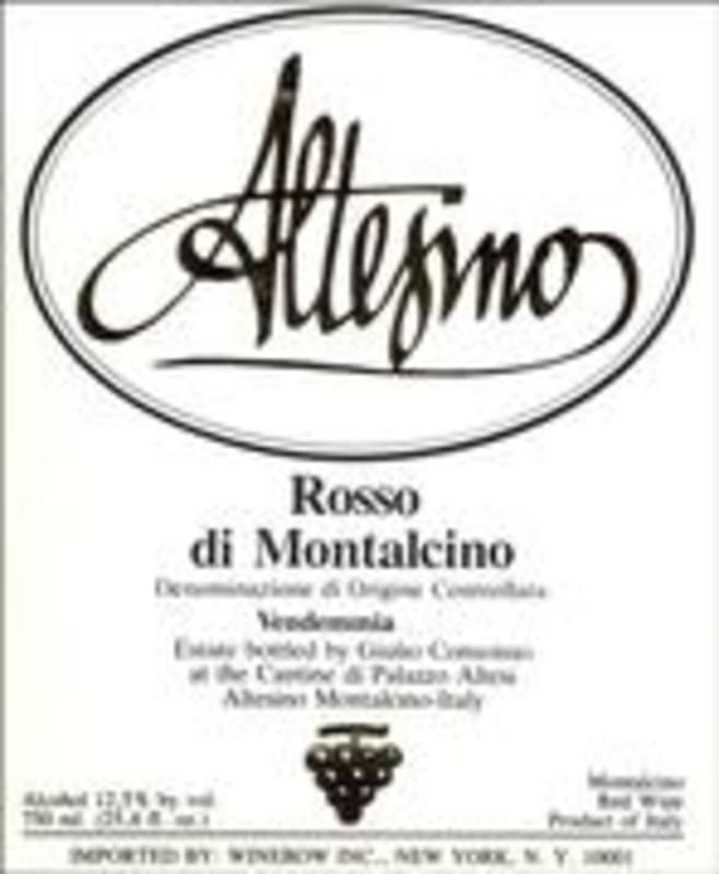 Altesino Rosso di Montalcino 1998 Front Label