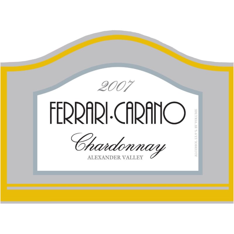 Ferrari-Carano Chardonnay 2007 Front Label