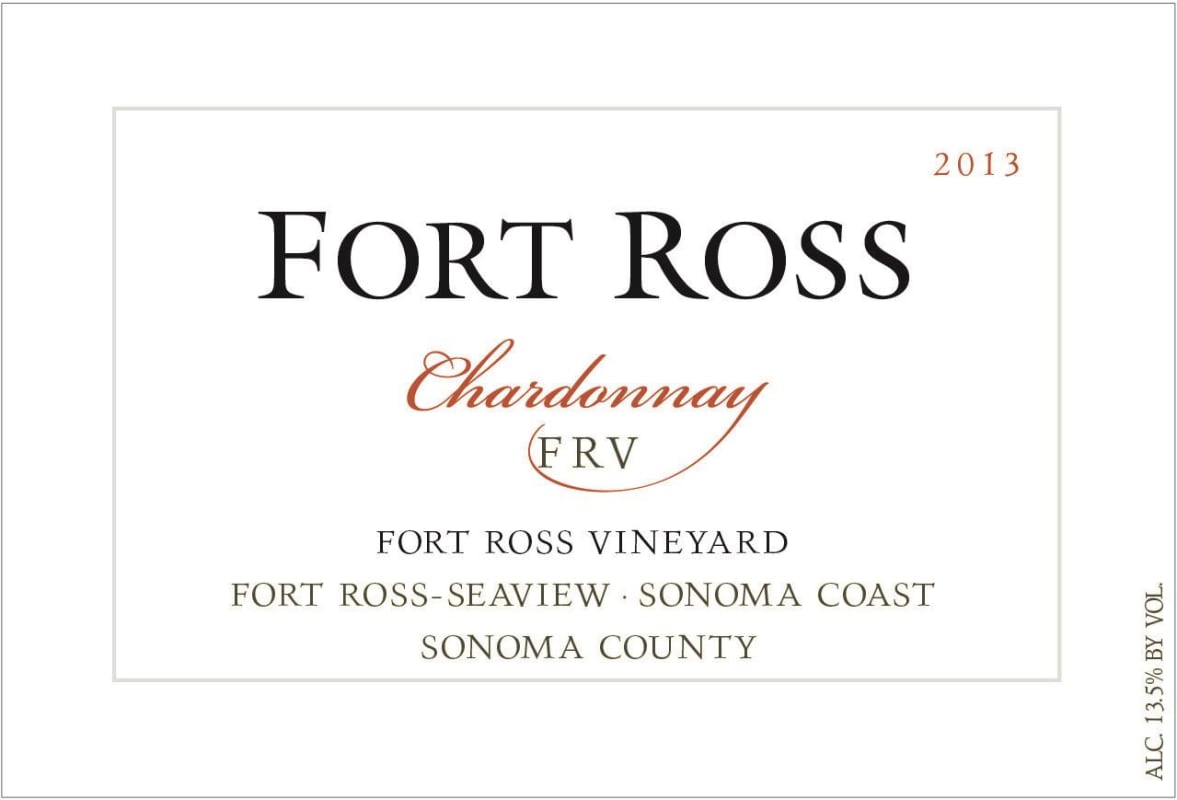 Fort Ross Vineyard FRV Chardonnay 2013 Front Label