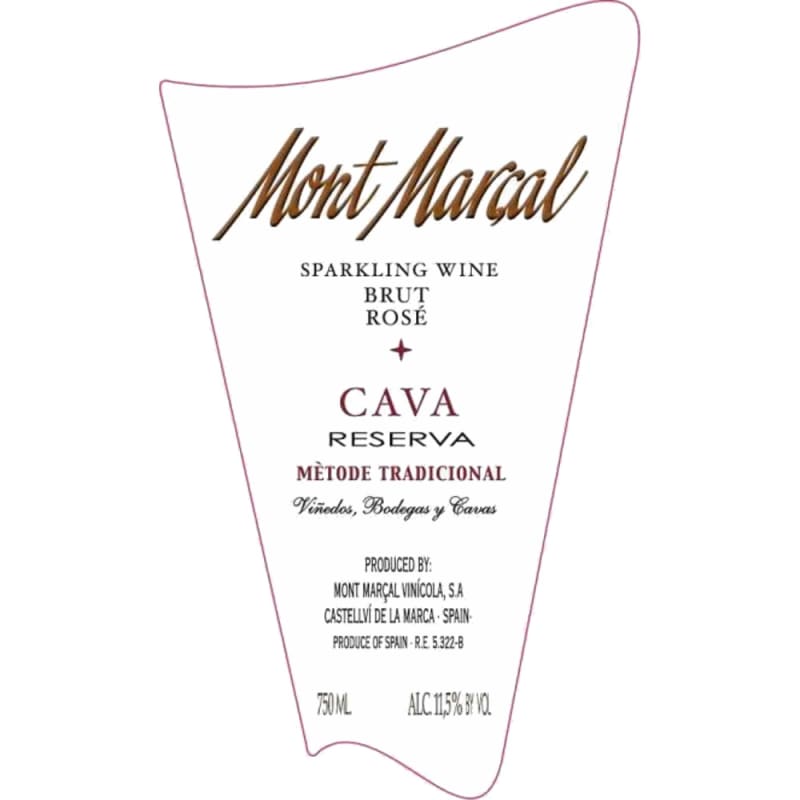 Mont-Marcal Cava Brut Rosado Reserva 2005 Front Label