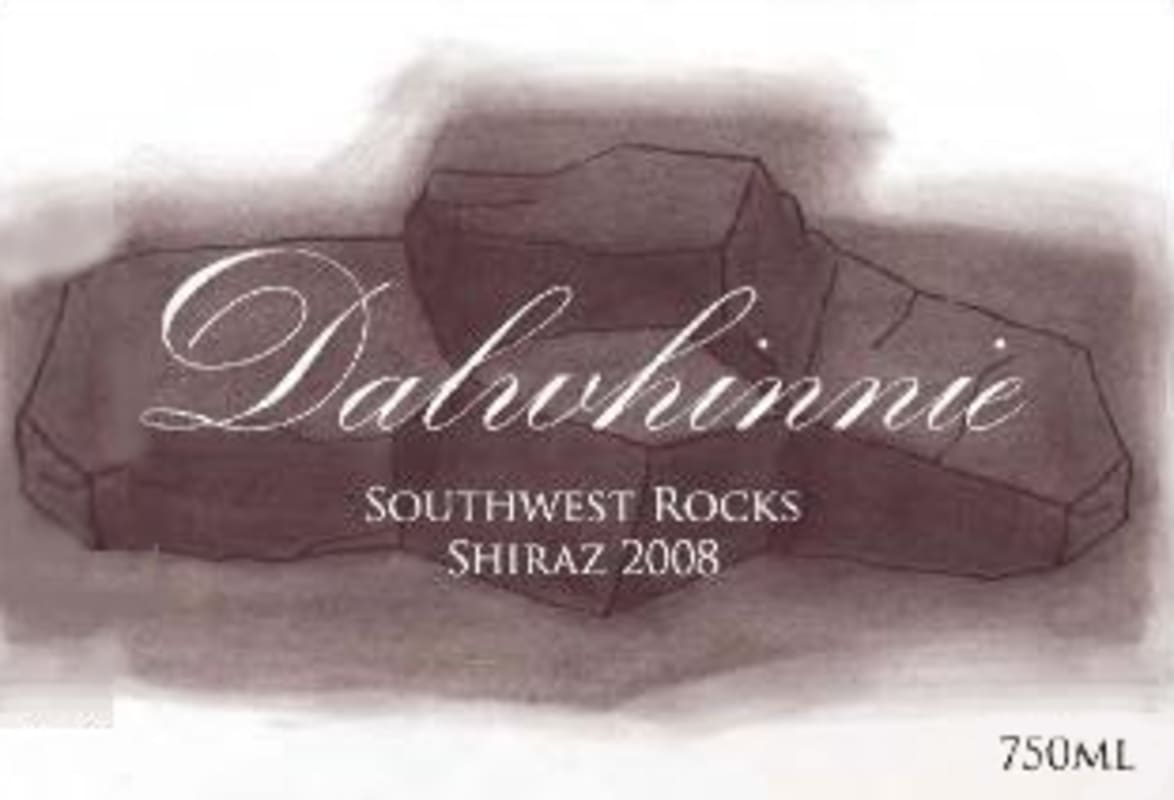 Dalwhinnie Winery Southwest Rocks Shiraz 2008 Front Label