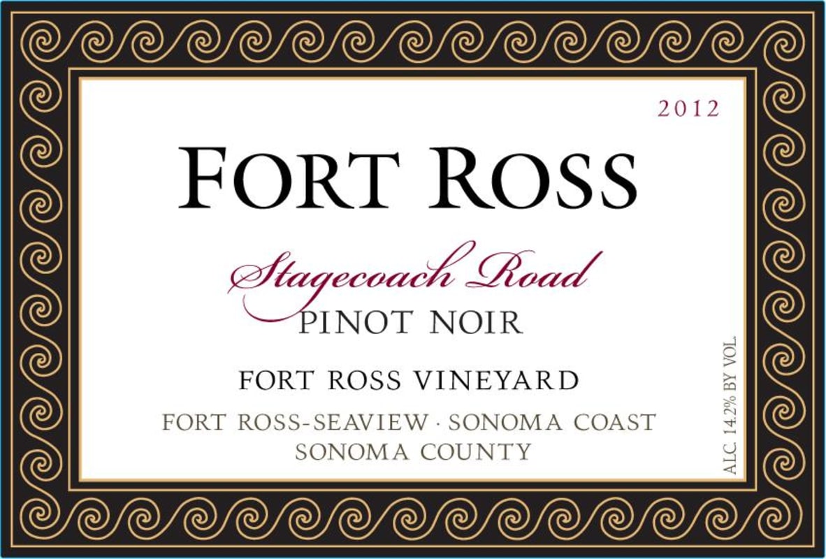 Fort Ross Vineyard Stagecoach Road Pinot Noir 2012 Front Label