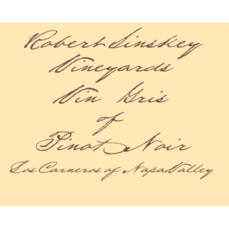 Robert Sinskey Vin Gris 2008 Front Label
