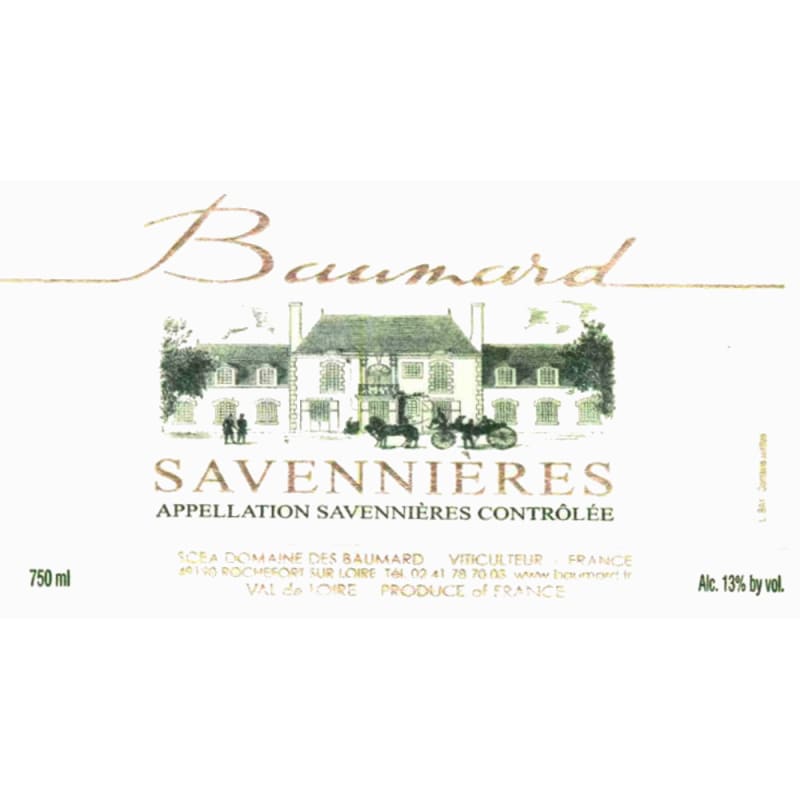 Domaine des Baumard Savennieres 2005 Front Label