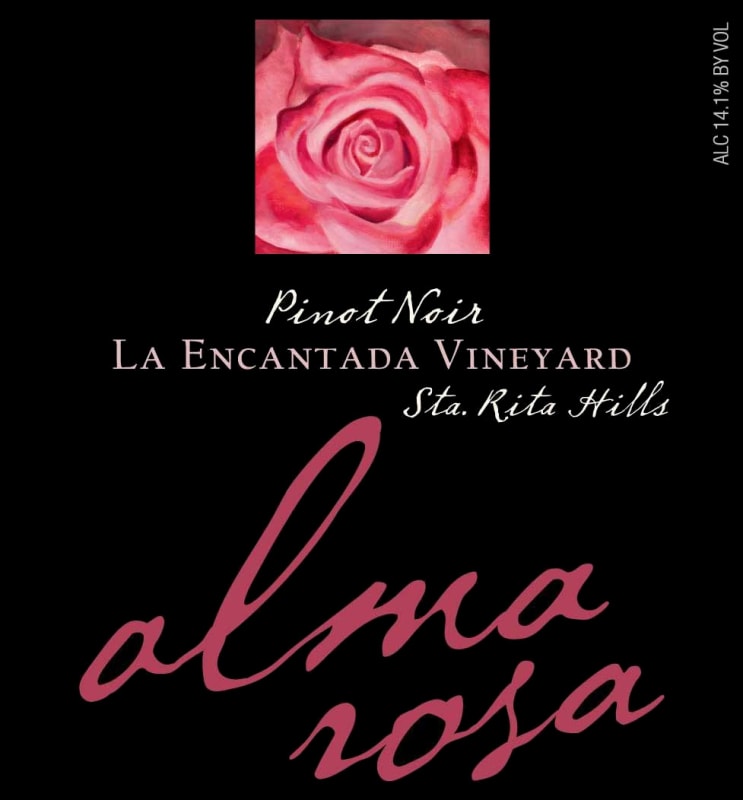Alma Rosa La Encantada Vineyard Pinot Noir 2011 Front Label