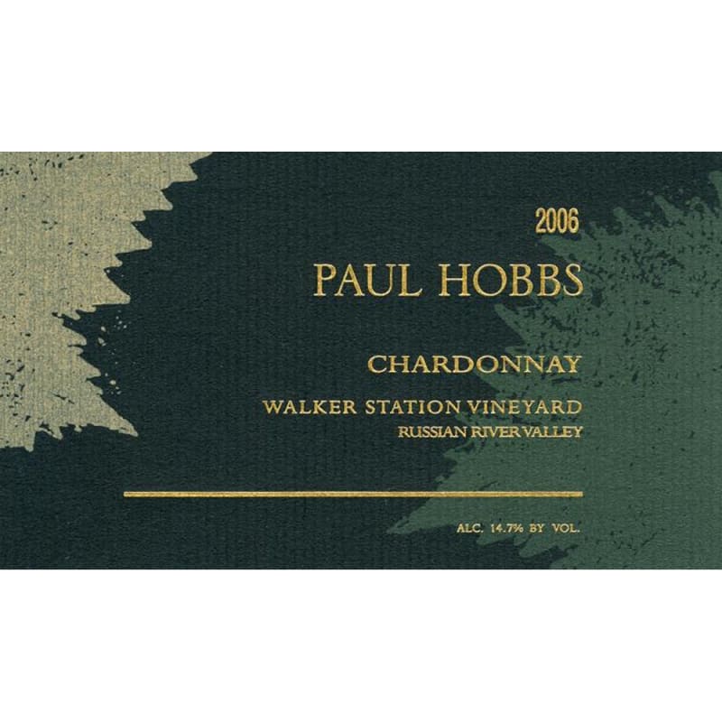 Paul Hobbs Walker Station Chardonnay 2006 Front Label
