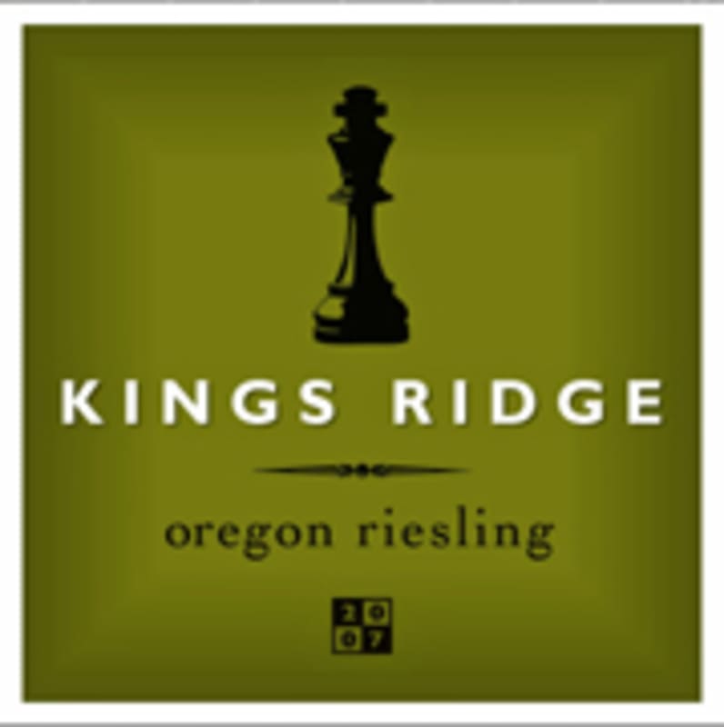 Kings Ridge Riesling 2007 Front Label